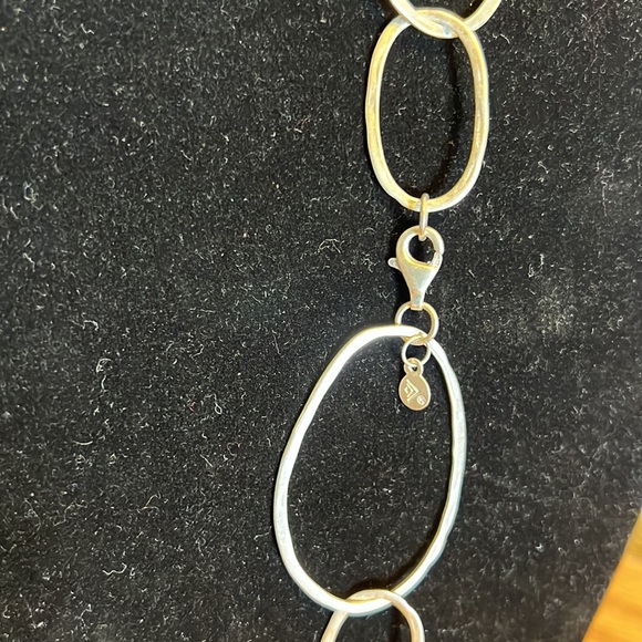 Silpada long silver oval necklace - Picture 3 of 4